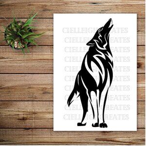 *2 for $20* Wolf Vinyl Decal decal sticker Handcrafted